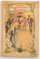(Könyv a tásrasjátékokról) A. Bourset: Neueste Gesellschafts-Spiele. Reutsingern, é.n. Bardtenschlager. 94 (2) p. Kiadói litografált borítóval.