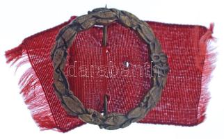 1948(?) "48" Az 1848-as forradalom emlékére készült bronz jelvény szalagon (28mm) T:XF