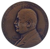 Berán Lajos (1882-1943) 1926. "Országos Magyar Bányászati és Kohászati Egyesület Wahlner Aladár Emlékérem / Egyesületi életünk terén kifejtett tevékenységéért" névre szólóan gravírozott bronz emlékérem (50mm) T:AU HP 1283.