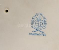 Herendi női akt tükörrel. Jelzett, hibátlan, m: 20 cm