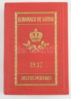 Almanach de Gotha 1937. Annuaire genealogique, diplomatique et statistique 1937. Cent Soixante-quatorzieme annee. Gotha, Justus Perthes, 1368p. Aranyozott egészvászon kötésben