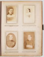 cca 1860-1900 Régi családi fotóalbum, Novák Lajos (1842-1941) egyházi író, kanonok, pápai prelátus h...