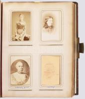 cca 1860-1900 Régi családi fotóalbum, Novák Lajos (1842-1941) egyházi író, kanonok, pápai prelátus h...