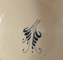 Turi D'Albissola olasz edény, jelzett, hibátlan, m: 9,5 cm