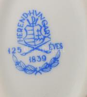 Herendi petrezselyemlevél mintás fogpiszkatartó, jelzett, minimális kopással, m: 5,5 cm