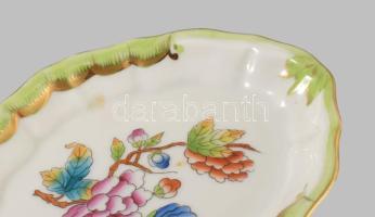 Herendi VBO mintás tálka, jelzett, kopással, 11x9 cm