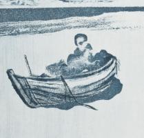 Kéri Imre (1945-): Üdvözlet Salvador Dalinak, 1975. Rézkarc, papír, jelzett, számozott (19/25), 40×3...