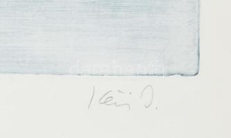 Kéri Imre (1945-): Üdvözlet Salvador Dalinak, 1975. Rézkarc, papír, jelzett, számozott (19/25), 40×3...