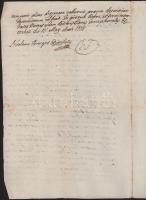 1778 Eszterháza (Fertőd), galántai herceg Esterházy Miklós által kiállított irat korabeli másolata, ...