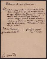 1784 Eszterháza (Fertőd), Nagy István levele Bakonyi János lévai tiszttartó részére