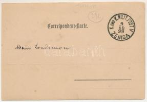1899 Zenica, K. und K. Militär-Post und Telegrafen-Amt / post office, K.u.k. soldiers. photo + &quot...