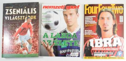 Zombori Sándor: Zseniális világsztárok. 100 híres futballista. Debrecen, 2008, TKK. Gazdag képanyaggal illusztrált. Kiadói kartonált papírkötés. + 2009 Nemzeti Sport. I. évf. 9. sz., 2009. november. A címlapon.: Juhász Roland: A labda az élete. + 2012 Four Four Two 2012. május. A címlapon Ibrával.