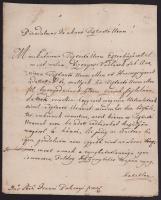 1780 Eszterháza (Fertőd), Nagy István levele Bakonyi János lévai tiszttartó részére az ellene Eszterházán beterjesztett ,,bizonyos vádlások" tárgyában, 3 beírt oldal