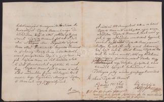 1780 Eszterháza (Fertőd), Nagy István levele Bakonyi János lévai tiszttartó részére az ellene Eszter...