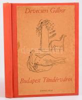 Devecseri Gábor: Budapest tündérváros. Hincz Gyula rajzaival. Bp., 1946, Officina, 119+1 p. 1. kiadás. Számozatlan példány! Megjelent 1500 példányban. Átkötött egészvászon-kötés.