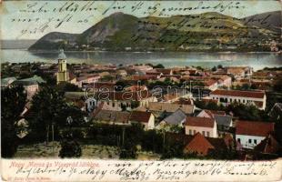 1905 Nagymaros és Visegrád látképe. Zoller József kiadása (Rb)