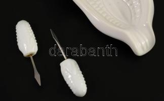Jelzés nélkül: kukoricaevő készlet, 24 cm, hibátlan