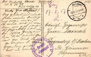 1917 Braila, Calarasi-Strasse / street view, tram, shops (EK)