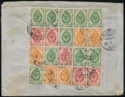 1903 Levél Berlinbe 20 db bélyeggel / Cover to Berlin with 20 stamps