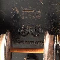 Märklin 17230 fém játék vasúti kocsi egy sínnel és ütközővel 16 cm