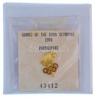 Olaszország 1968. "Games of the XIXth Olympiad 1968 - participant" (A XIX. Olimpiai Játéko...