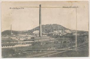 Felsőgalla (Tatabánya), Mészégető Művek, iparvasút. Leporellolap 10 kis képpel, belül Edison mozi, M...