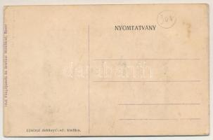 Felsőgalla (Tatabánya), Mészégető Művek, iparvasút. Leporellolap 10 kis képpel, belül Edison mozi, M...