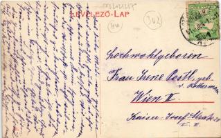 Székesfehérvár, Kossuth utca, gyógyszertár, "Lefelé hajtani tilos" tábla (fl)