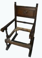 Neobarokk szék. Proveniencia (nagykovácsi kastély) faragott, támla nélkül 60x93 cm