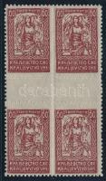 1920 Forgalmi ívközéprészes négyestömb / Mi 128 gutter block of 4
Certificate: Zkráceny