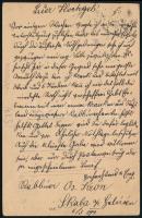 1894 2kr díjjegyes levelezőlap Hamburgba, 4 db érkezési bélyegzéssel / 2kr PS-card with 4 arrival po...