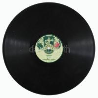 Egy láda gramofon lemez ca 1940-1950 kb 60 db