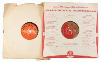 Egy láda gramofon lemez ca 1940-1950 kb 60 db