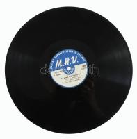 Egy láda gramofon lemez ca 1940-1950 kb 60 db