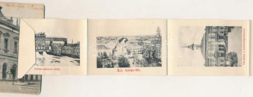 1908 Óbecse, Stari Becej; Báró Jovits-féle alapítványi palota, Róth Manó és Fia üzlete. leporellólap...