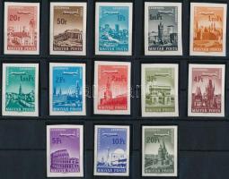 1966/1967 Repülő VII. vágott sor / imperforate set