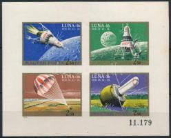 1970 Luna-16 vágott blokk