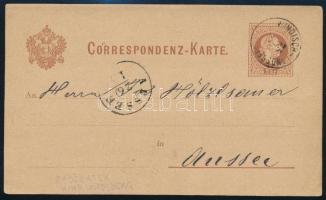 1870 2kr díjjegyes levelezőlap / 2kr PS-card "WINDISCH-LANDSBERG" - "AUSSEE"
