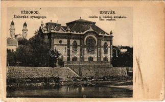 Ungvár, Uzshorod, Uzhhorod, Uzhorod; Izraelita templom, zsinagóga, görögkatolikus templom / synagogu...
