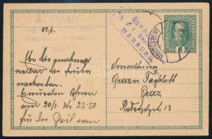 1916 8H díjjegyes levelezőlap / 8H PS-card "MAHRENBERG" - Graz