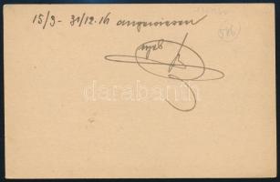 1916 8H díjjegyes levelezőlap / 8H PS-card "MAHRENBERG" - Graz