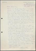 1996 Bp., Haimann György tipográfus, könyvművész kézzel írt levele