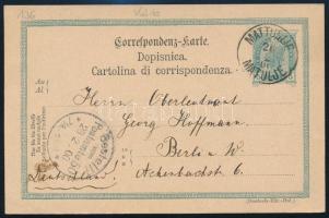 1900 5H díjjegyes levelezőlap / 5H PS-card "MATTUGLIE / MATULJE" - Berlin