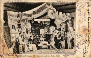 1903 Igló, Zipser Neudorf, Spisská Nová Ves; Szepes vármegyei női kéziipar kiállítás Iglón 1903-ban,...