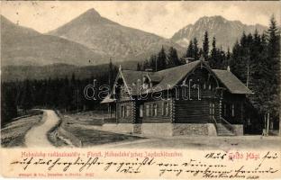 1903 Felsőhági, Visne Hagy, Vysné Hágy (Magas-Tátra, Vysoké Tatry); Hohenlohe herceg vadászlakja, ka...
