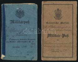 1872, 1898 2 db katonai igazolvány