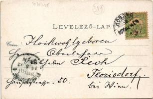 1902 Kőszeg, Római katolikus templom, Vízgyógyintézet, Laktanya, Katonai alreáliskola. Róth Jenő kia...