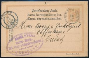 1898 2kr díjjegyes levelezőlap reklámbélyegzéssel / 2kr PS-card with advertising postmark, "PRZ...