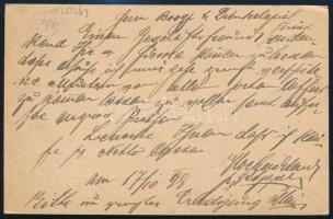 1898 2kr díjjegyes levelezőlap reklámbélyegzéssel / 2kr PS-card with advertising postmark, "PRZ...