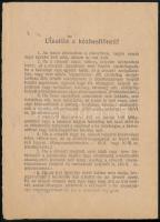 1946 (26. díjszabás) Nyomtatvány 1 bélyeges, 50 ezer AP bérmentesítéssel / Printed matter with 1 sta...